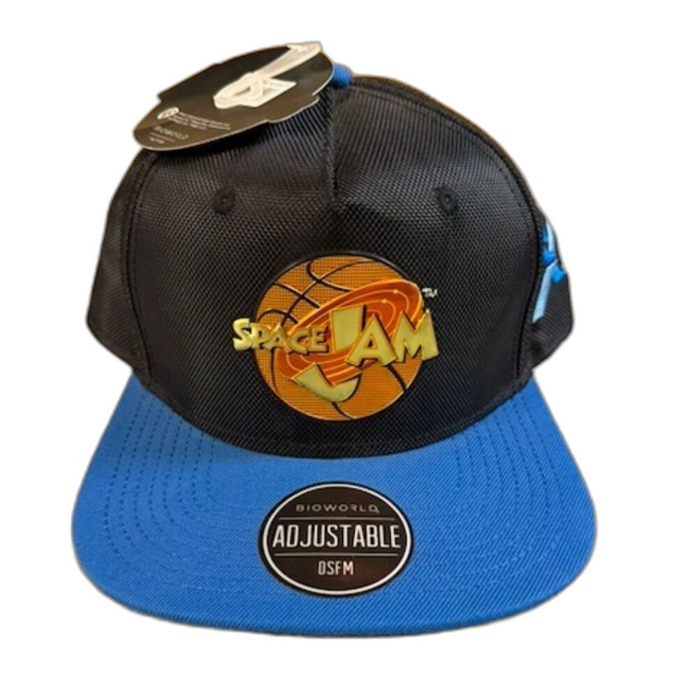 Space Jam A New Legacy Tune Squad Snapback Hat Bioworld Black Blue NWT